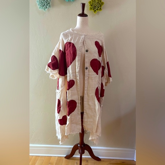 Magnolia Pearl Jackets & Blazers - Super cute Magnolia Pearl Reversible linen Heart ♥️ Kimi Coat O/S